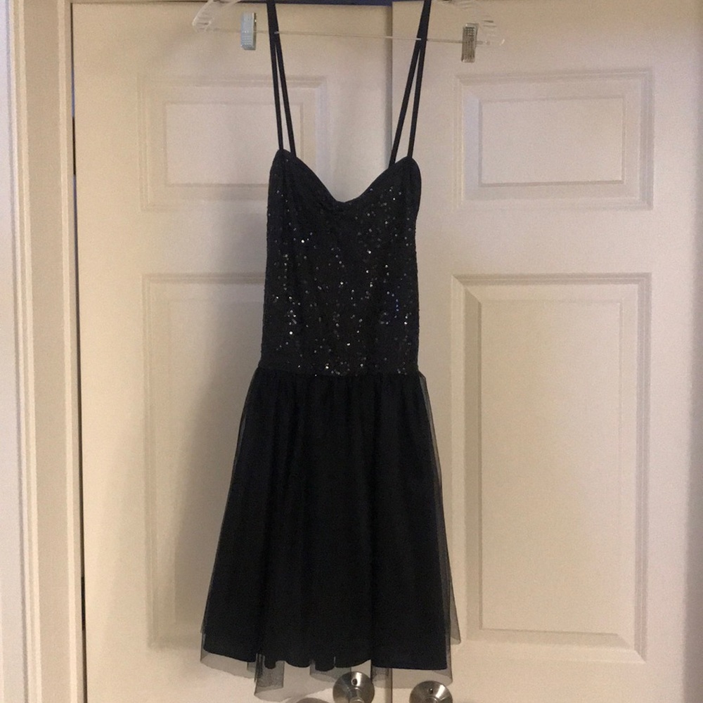 Balera Adult Dance Sequin Tulle Satin Dress - L